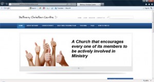 Portfolio Bethany Christian Centre screenshot